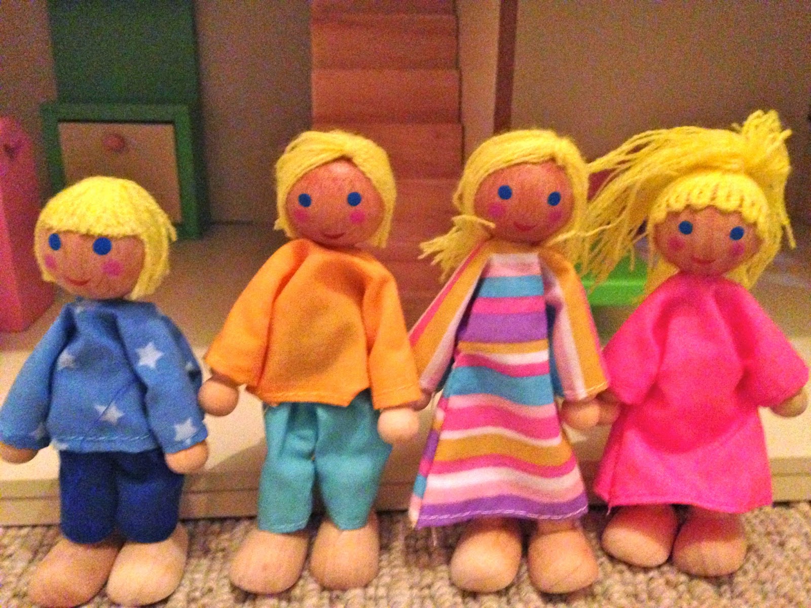 Cornish Mum life Asda wooden Dolls house and Accessories set