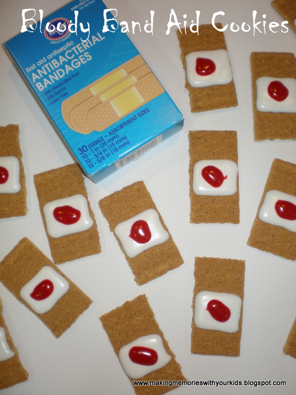 Bloody Band Aid Cookies Making Memories With Your Kids