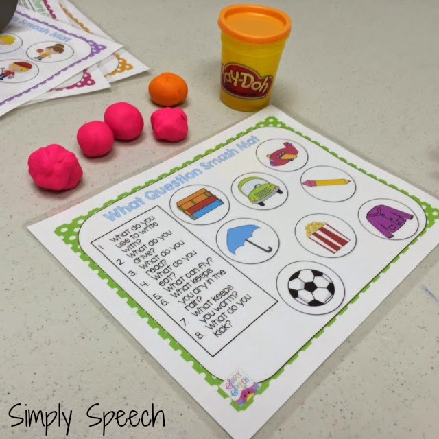 WHQuestion PlayDoh Smash Mats! {Giveaway} Simply Speech