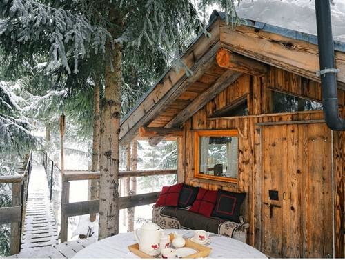 winter, house, zimowy nastrój, śnieg, dom na zimę, zimowy dom, Boże Narodzenie, Sylwester, drewniana, chata,
