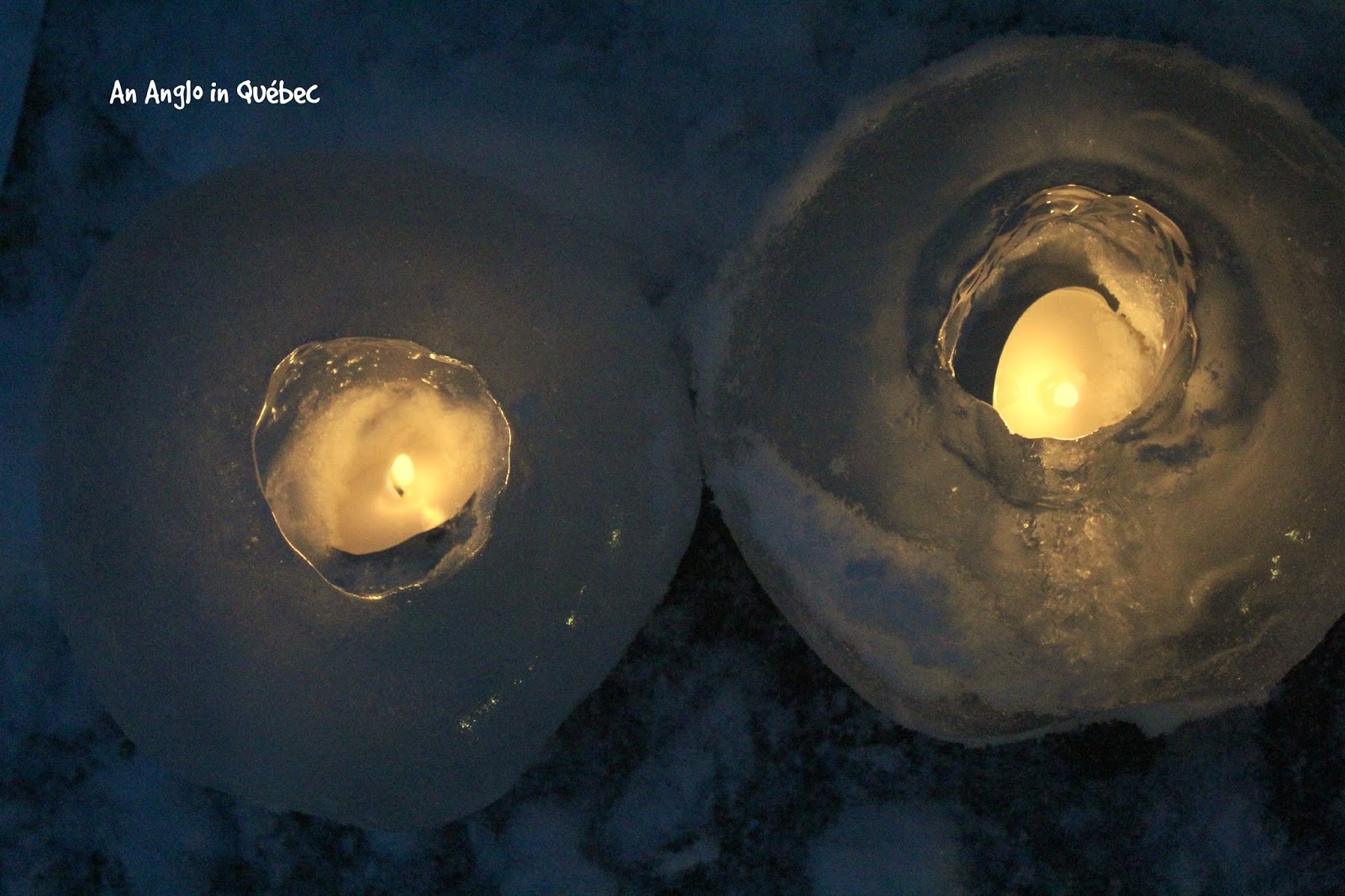 An Anglo in Québec Ice Lanterns