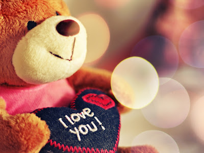 Wallpaper HD I Love You Teddy Bear