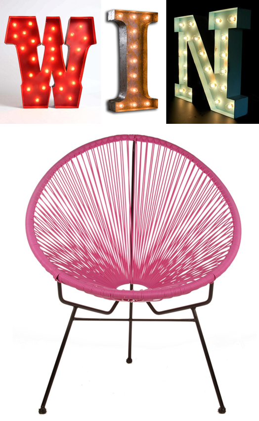 Cush and Nooks WIN an Acapulco Chair!