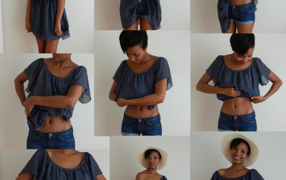 the_bargainprincess How to turn a dress into a midriff top