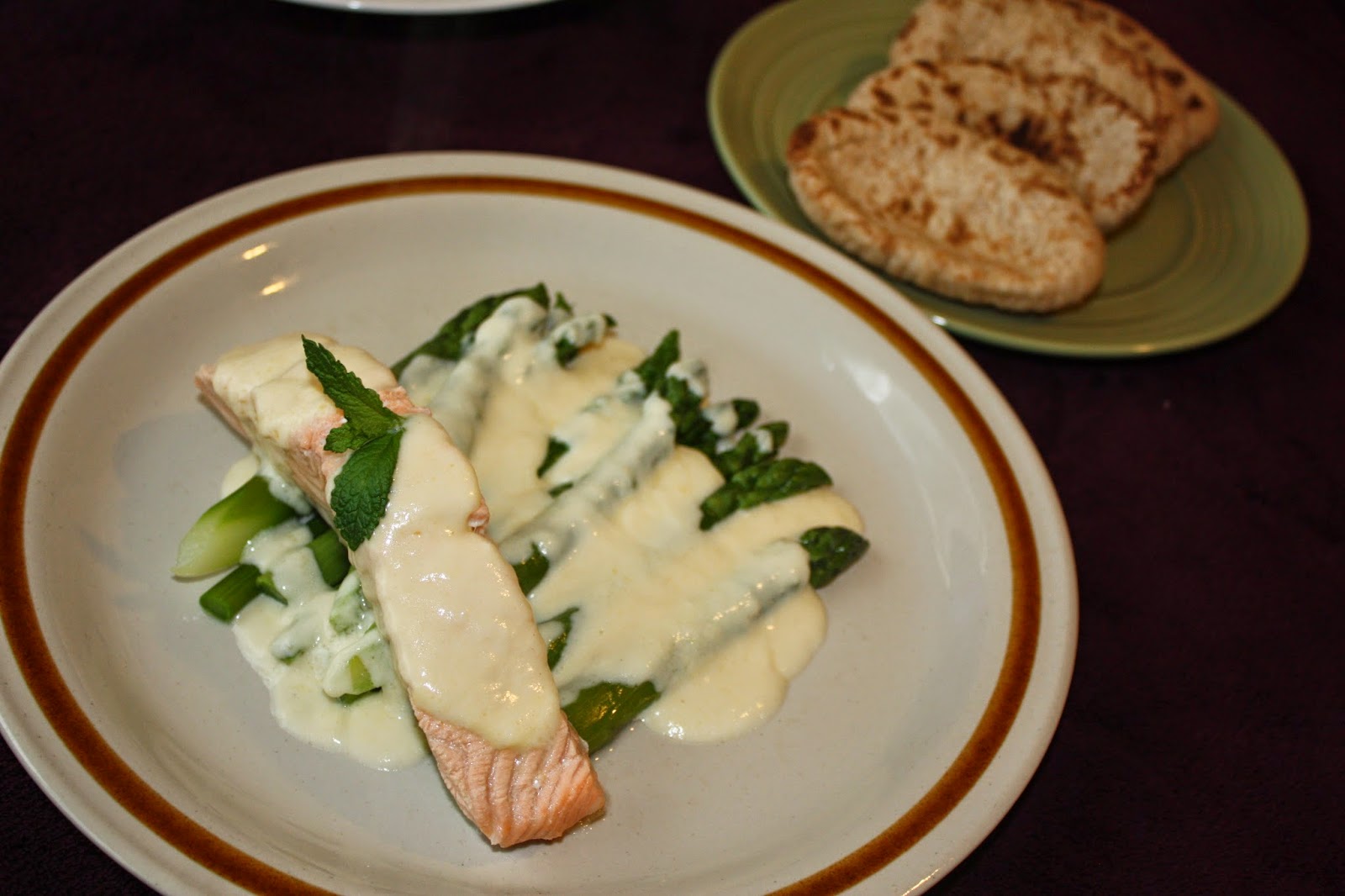 Yummylicious...Scrumptious..... Poached Salmon with British Asparagus