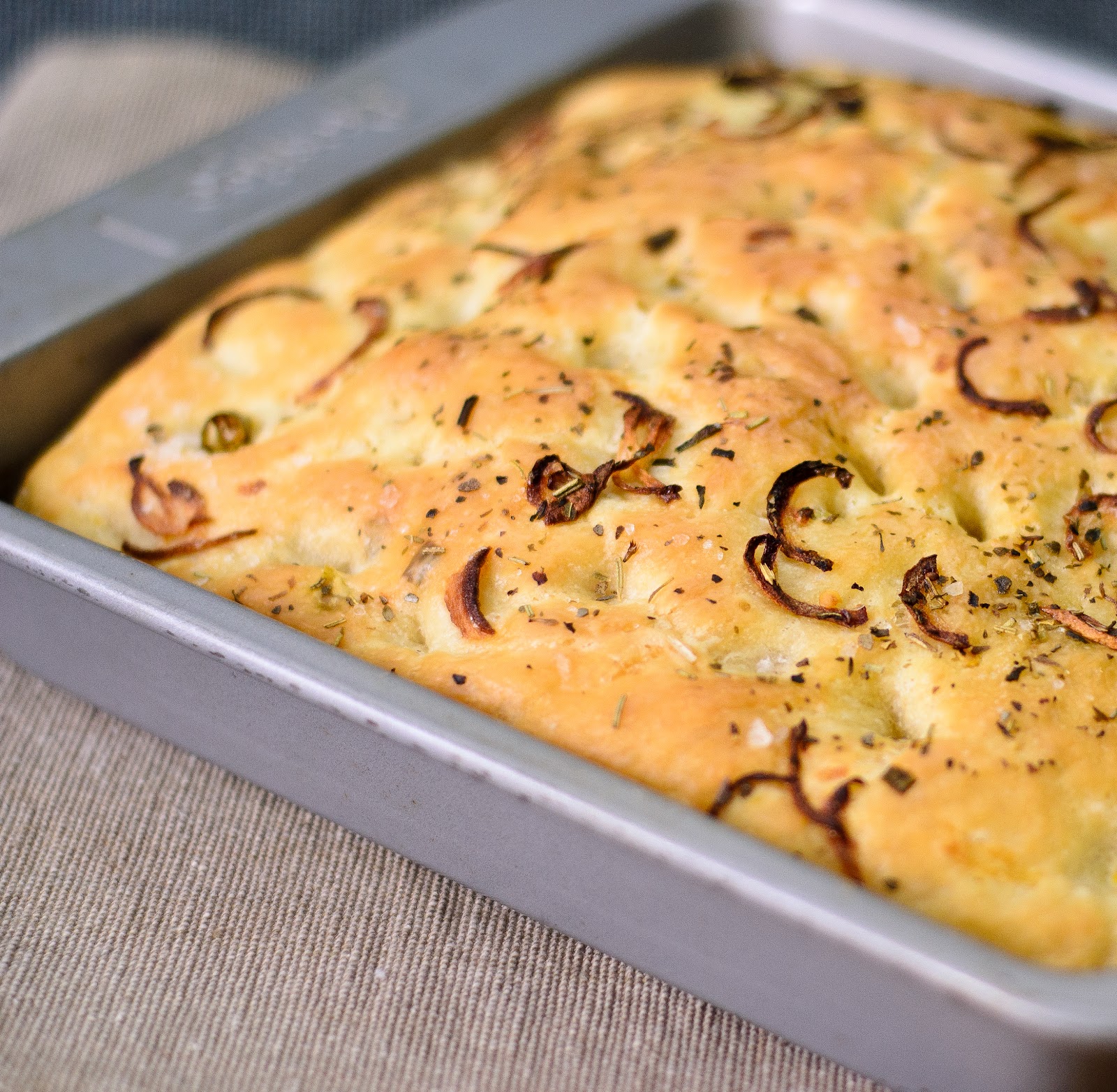 Vegetarian Tastebuds Onion And Garlic Focaccia