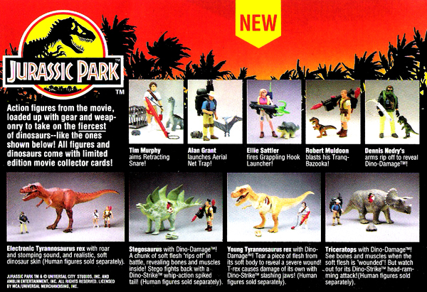 jurassic park kenner toys