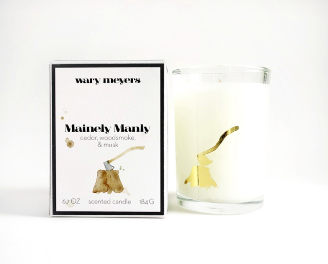 Wary Meyers Mainely Manly Candle