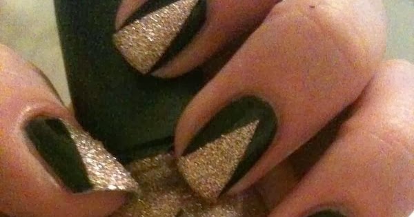 2. Cute Black and Gold Nail Art - wide 4