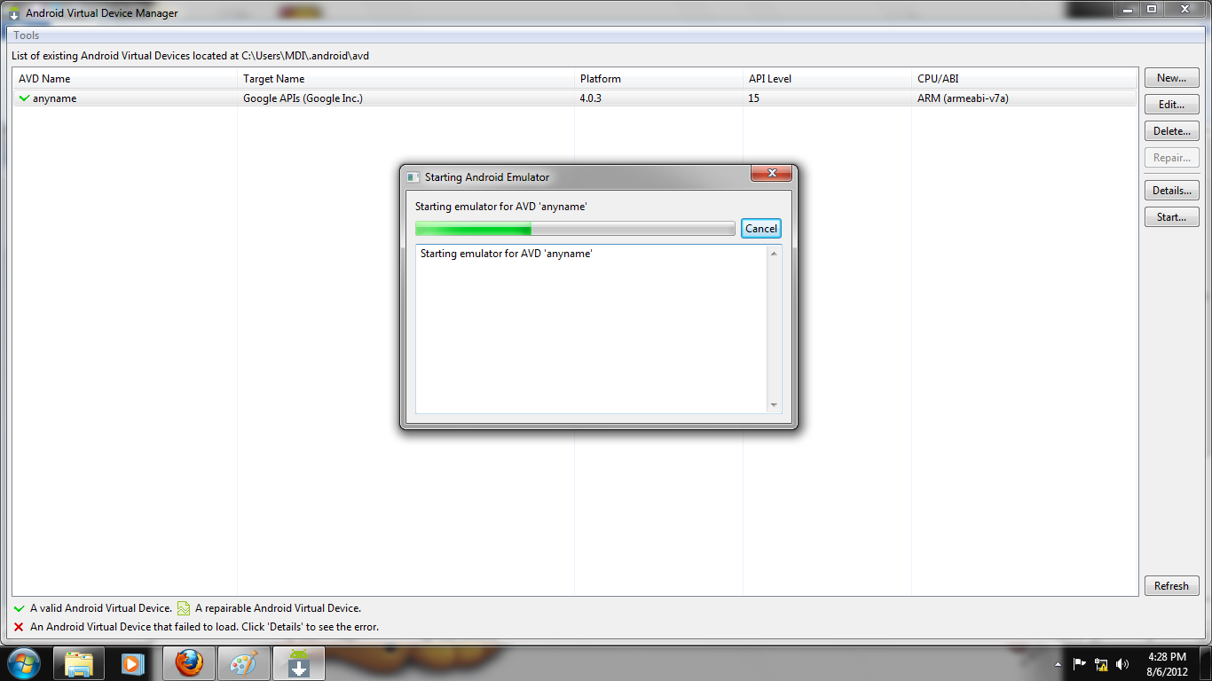 Install android emulator from zip file compuloced