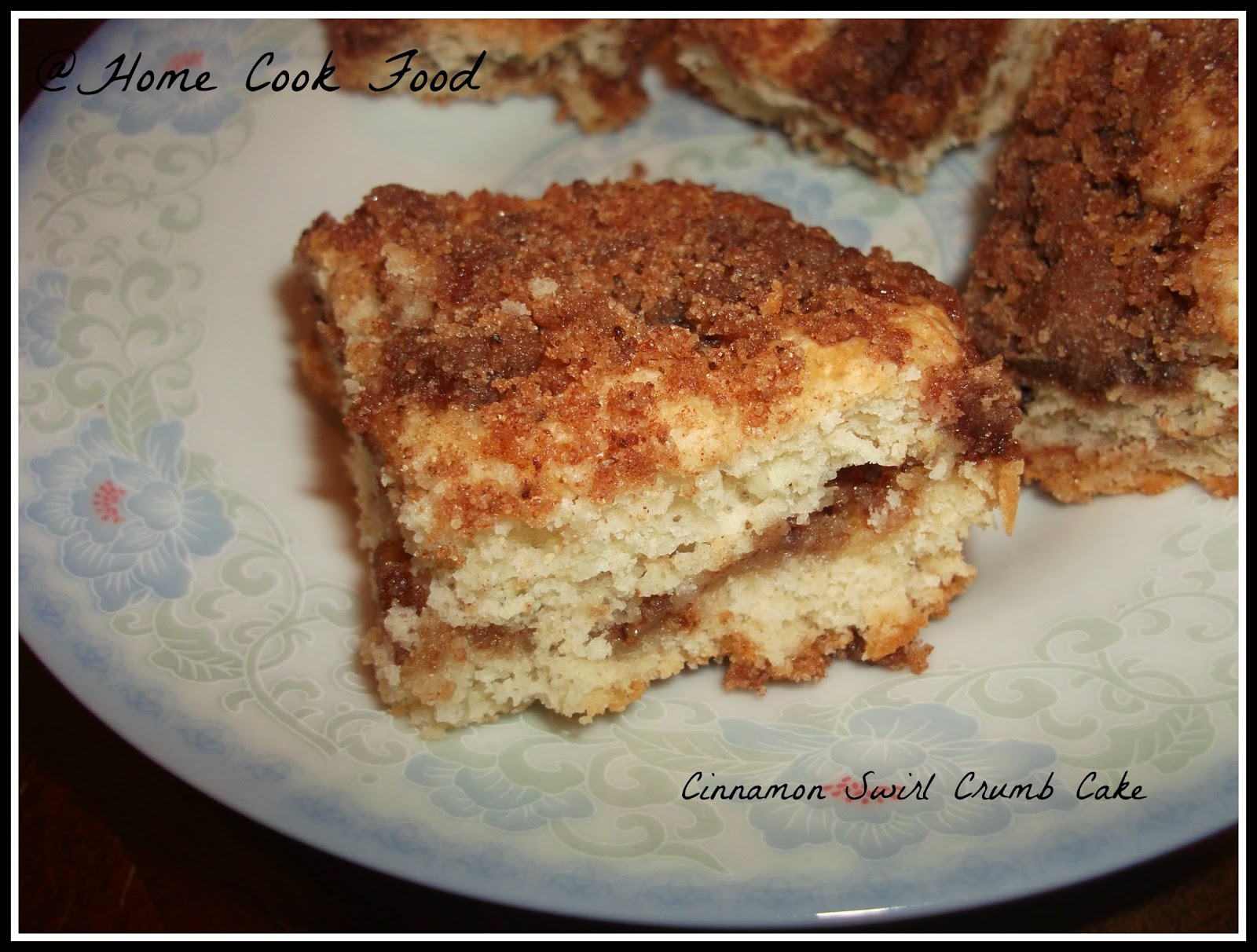 HCF Cinnamon Swirl Crumb Cake