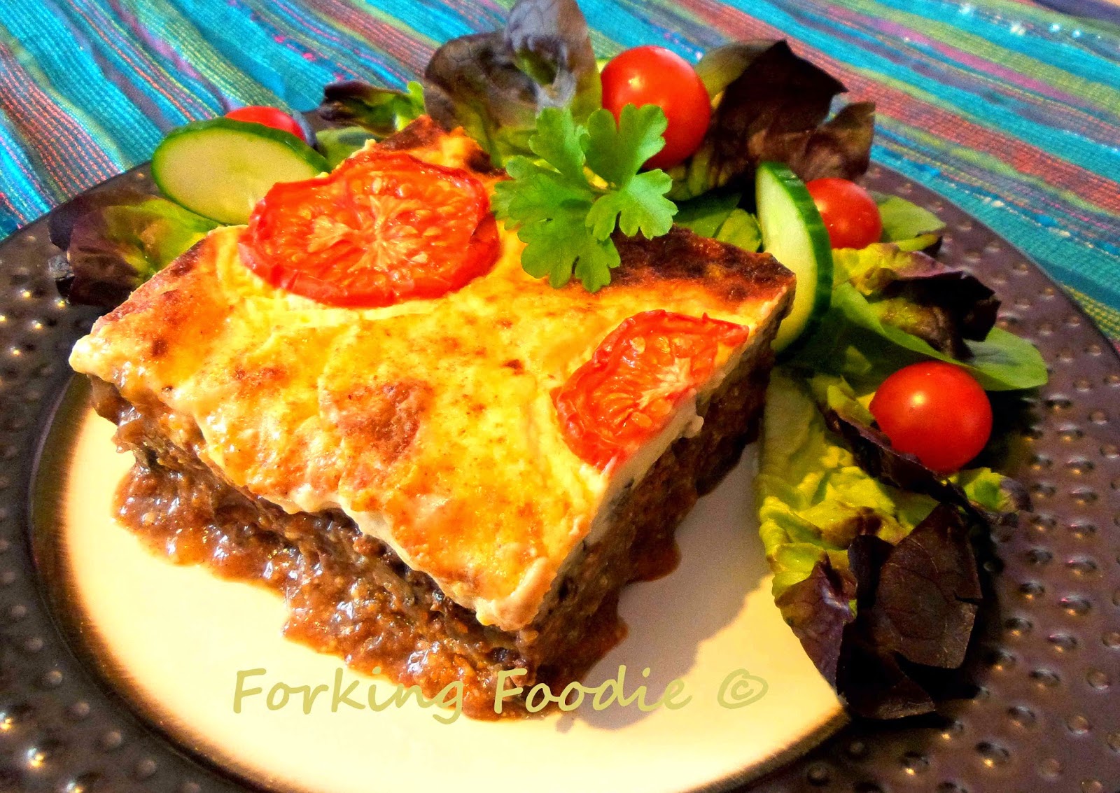 Forking Foodie Classic Moussaka with additional Skinny Version under