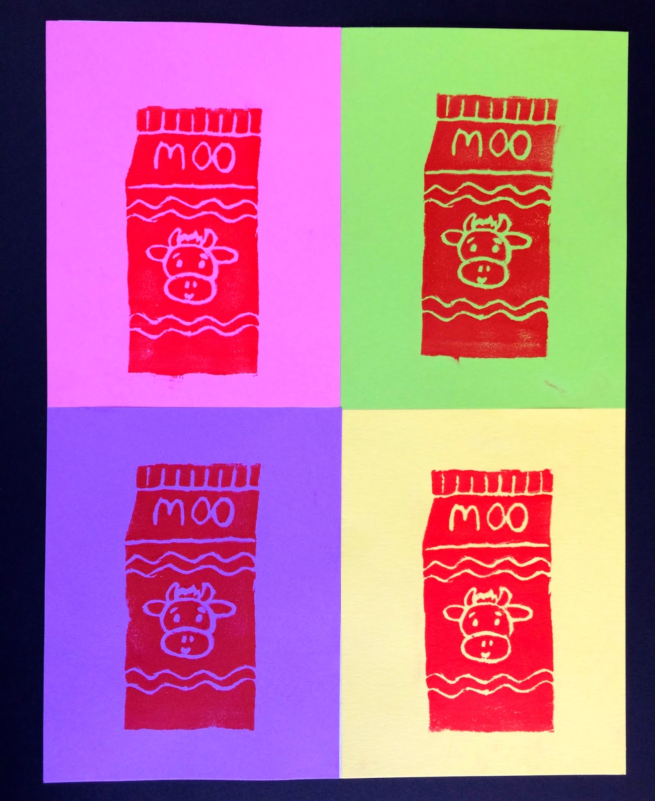 Kathy's Art Project Ideas Andy Worhol Pop Art Printmaking Lesson