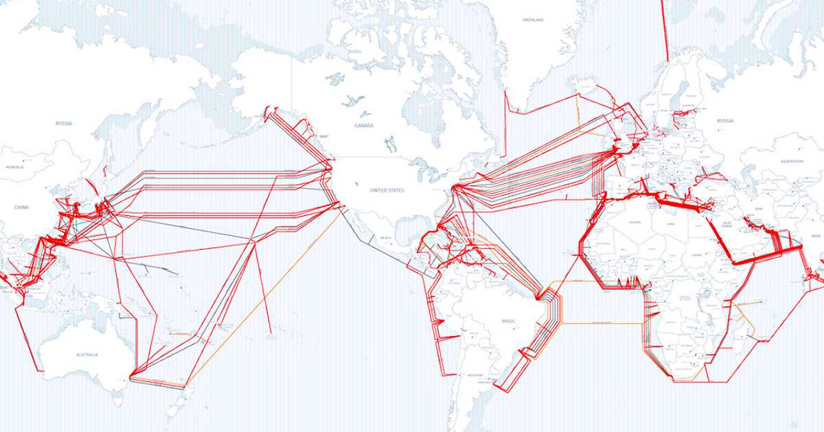 CIS 471 Telegeography's 2012 undersea cable map