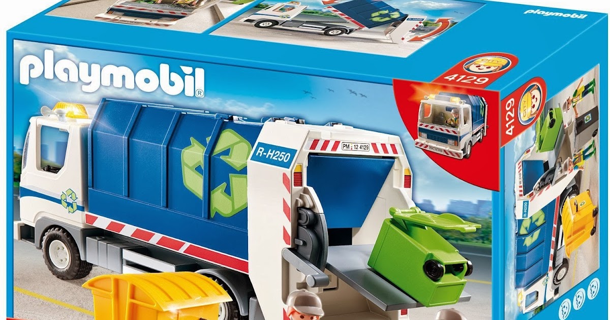 4129 - Playmobil Camion de recyclage avec lumières Playmobil : King Jouet, Playmobil  Playmobil - Jeux d'imitation & Mondes imaginaires