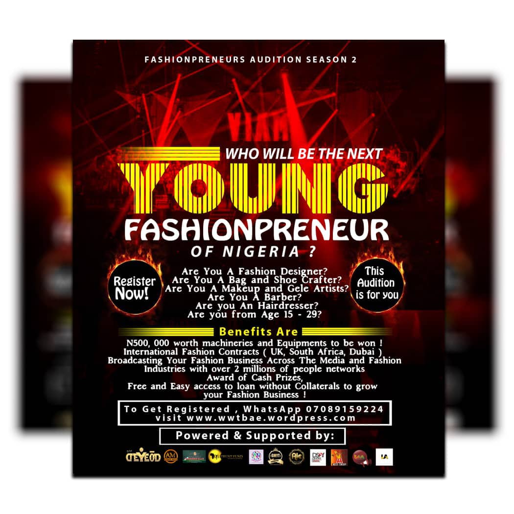 TV Reality Show For Nigeria Students and Youths That Are Into Various Fashion Skills