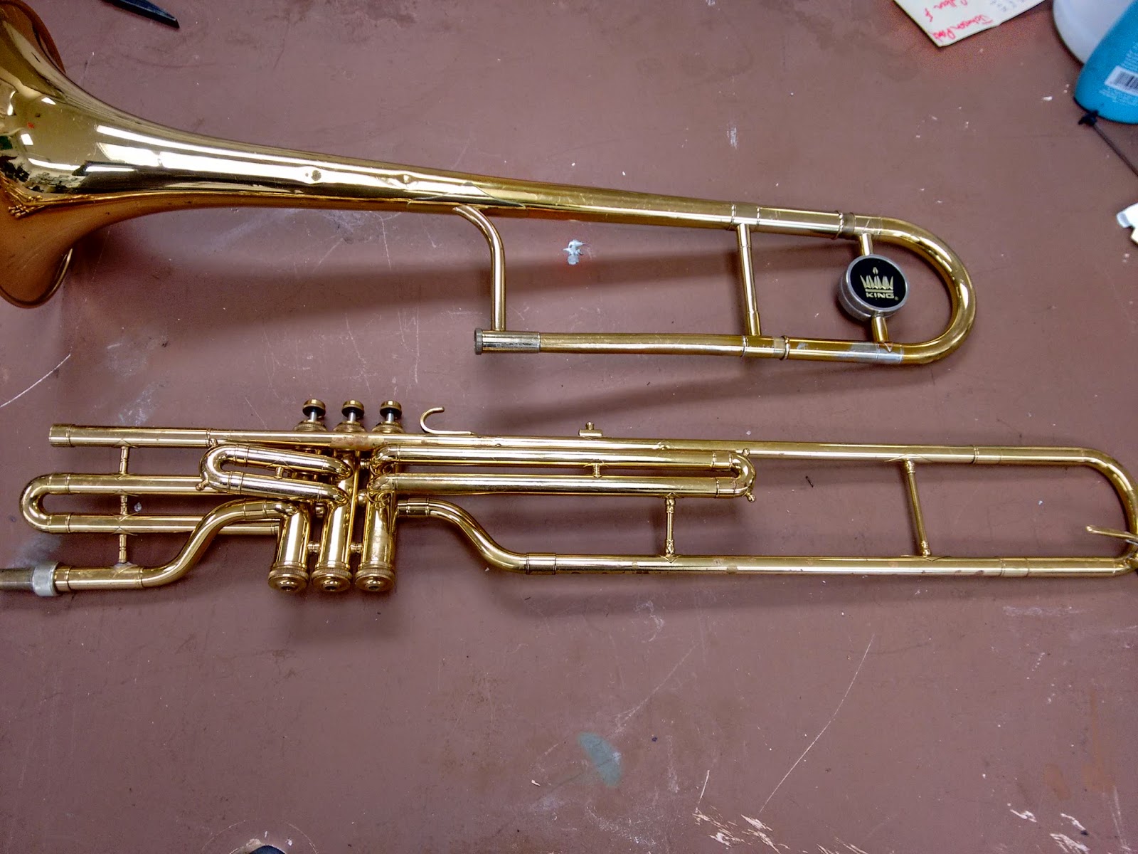 Band Instrument Repair Valve Trombone Bb to C Convertion