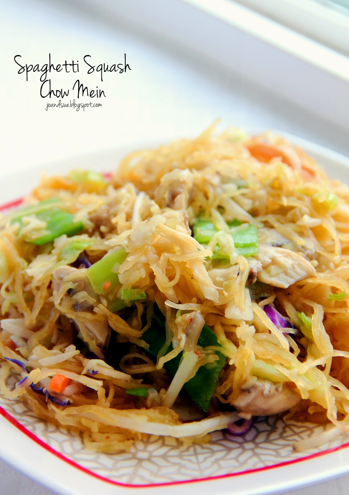 Jo and Sue Spaghetti Squash Chow Mein