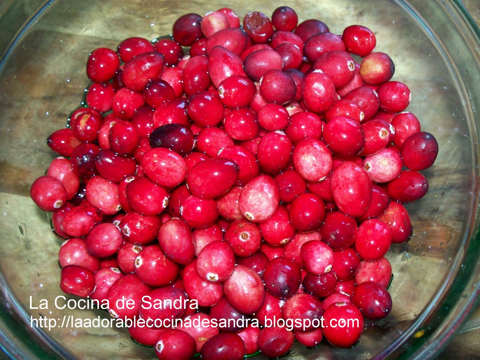La Cocina de Sandra Salsa de Arándanos (Cranberry Sauce)