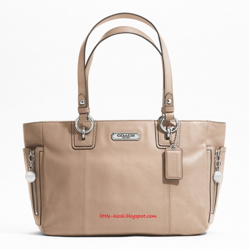 LiTTLEKiOSK Coach Gallery Leather Zipper Tote F19252