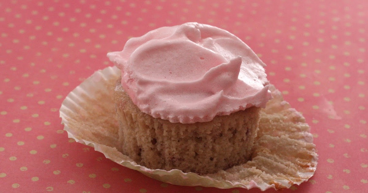 Just Some Salt and Pepper Fresh Strawberry Cupcakes with Meringue Icing
