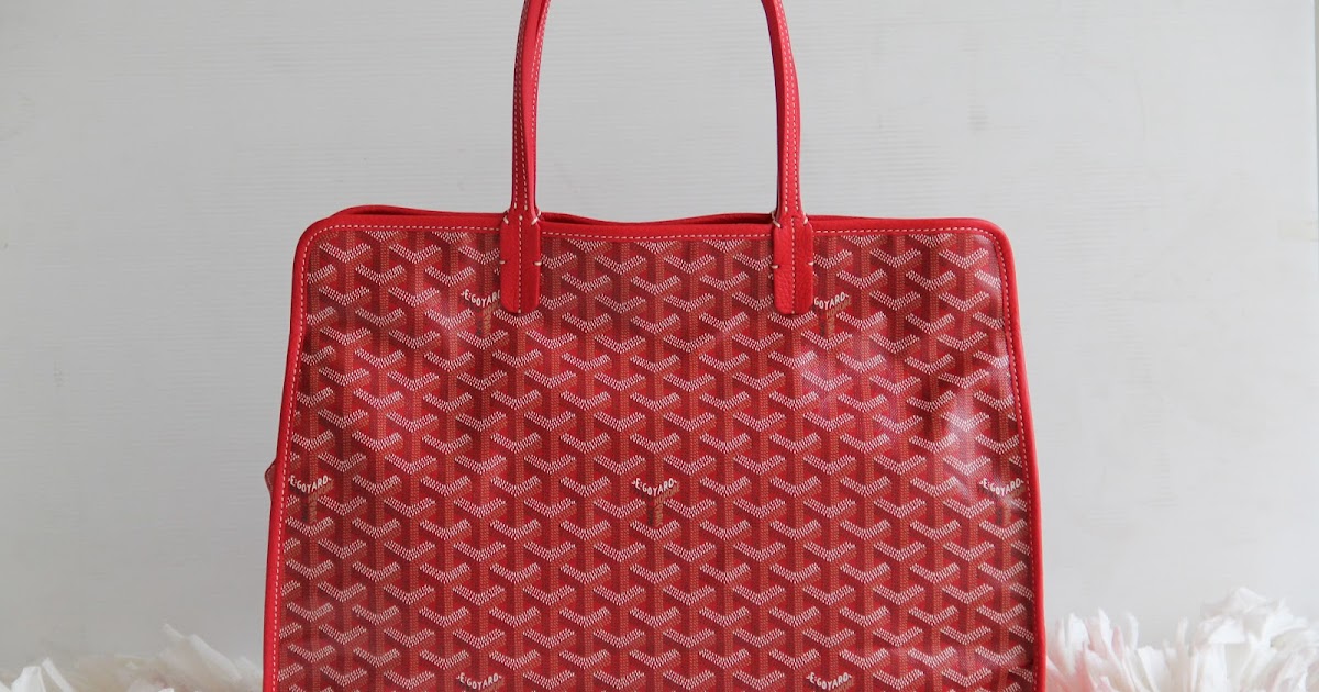 bagfetishperson: Bag of the day: Goyard Hardy PM Red