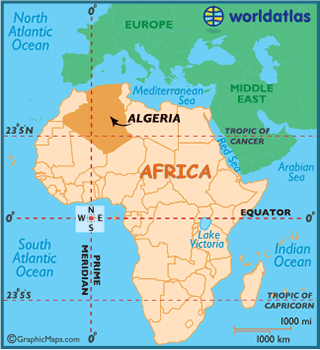 Algeria North Africa Map Re: No, Algeria Is An African, Not An Arab, Nation - Notes From Atlanta
