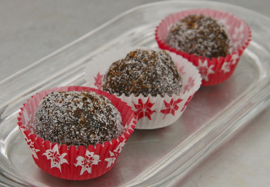The Dogs Eat the Crumbs Ginger Plum Rum Balls (glutenfree)