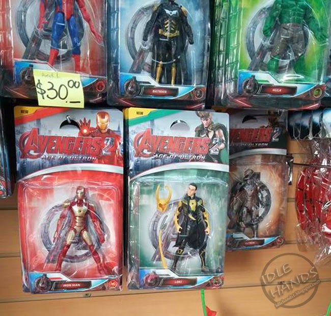Idle Hands Those Amazing Avengers Age of Ultron Bootleg Action Figures