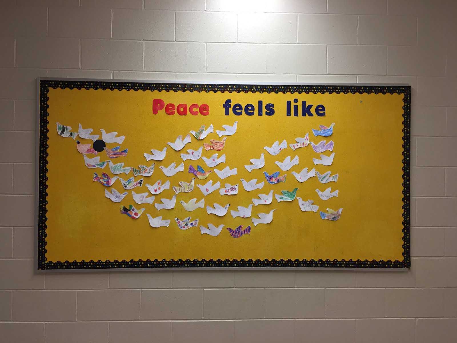 Our Peace bulletin board