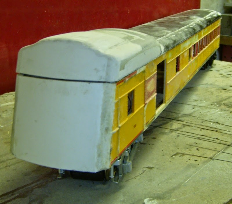 largescale diesel models PRR's 4663 streamlined motor car basic