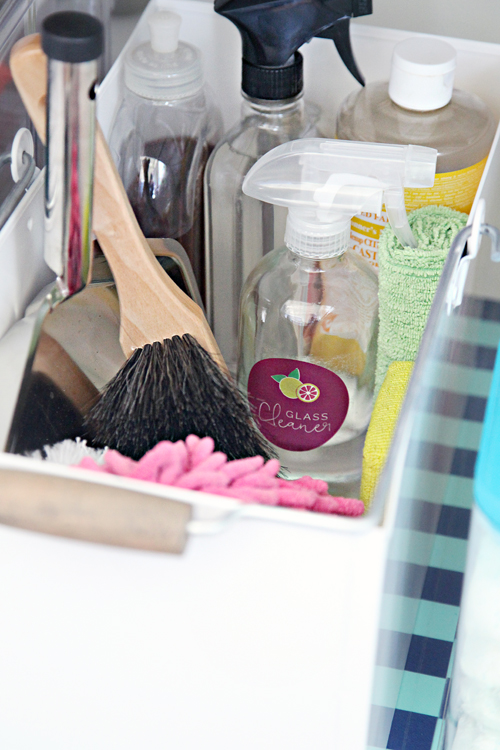 How to Organize Under the Kitchen Sink - Sarah Hearts