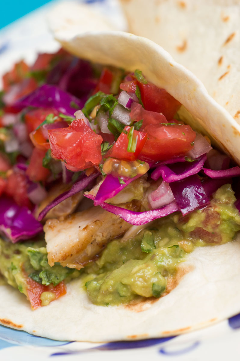 Sugar & Spice by Celeste Fish Tacos with PanSeared MahiMahi