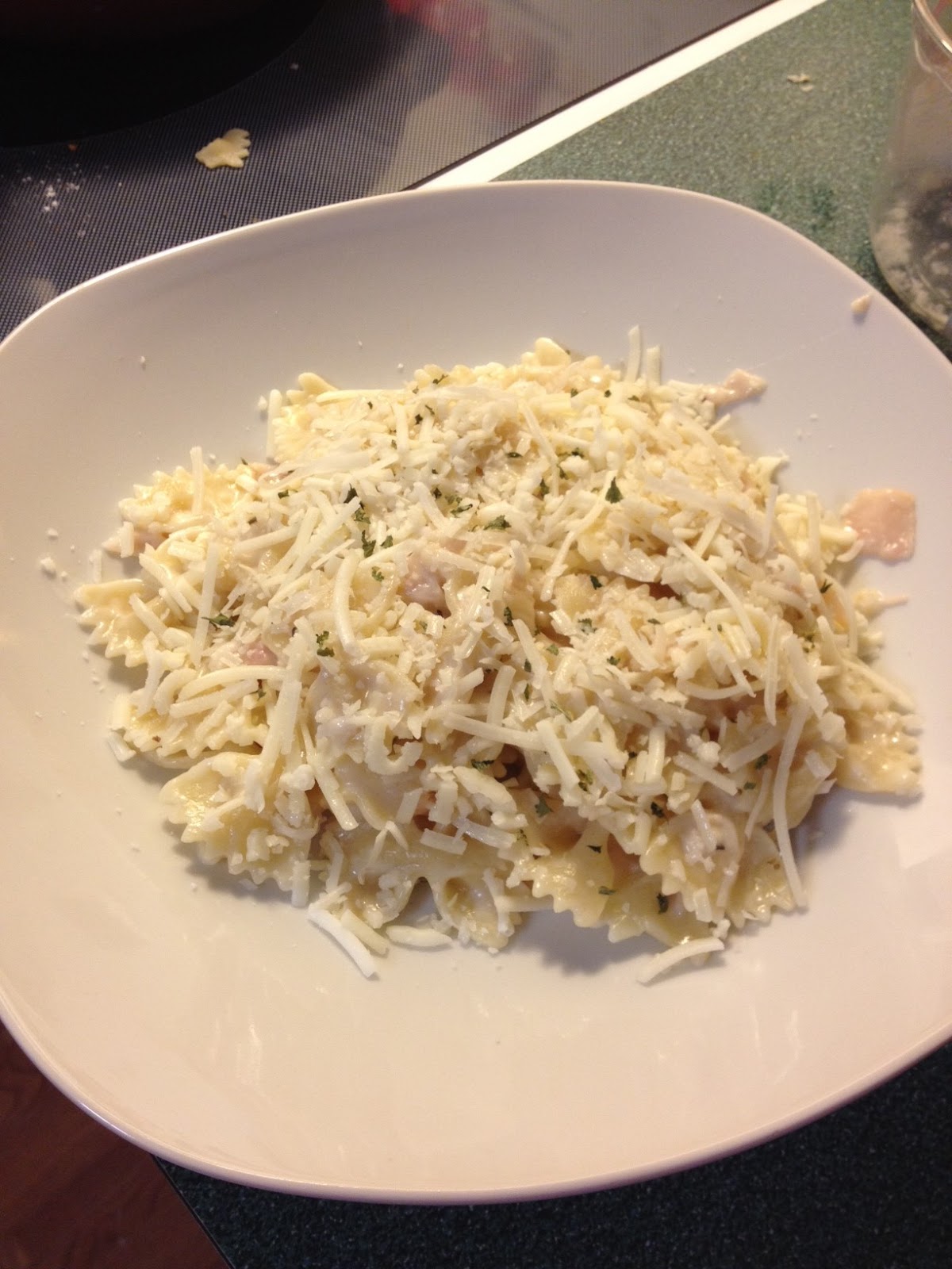 Being Vivacious Use Up Your Cold Cuts! Creamy Turkey Pasta