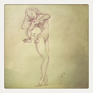 Drawing Sketch Cesare Asaro - Girl Sketches April 14, 2012