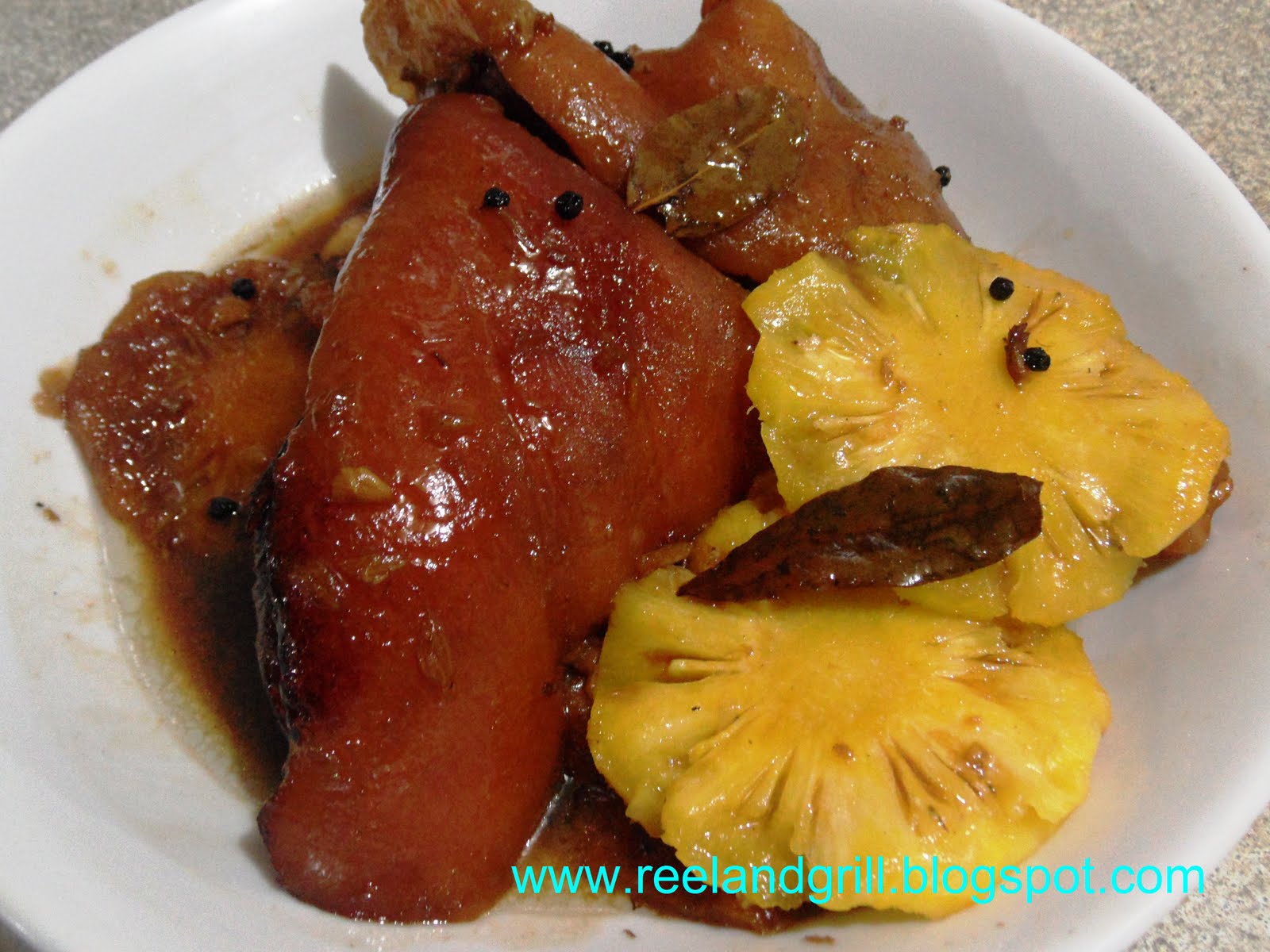 Reel and Grill Pata Hamonado (Pork Knuckle Cooked in Pineapple Juice