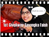 1st GIVEAWAY sayangku Faish