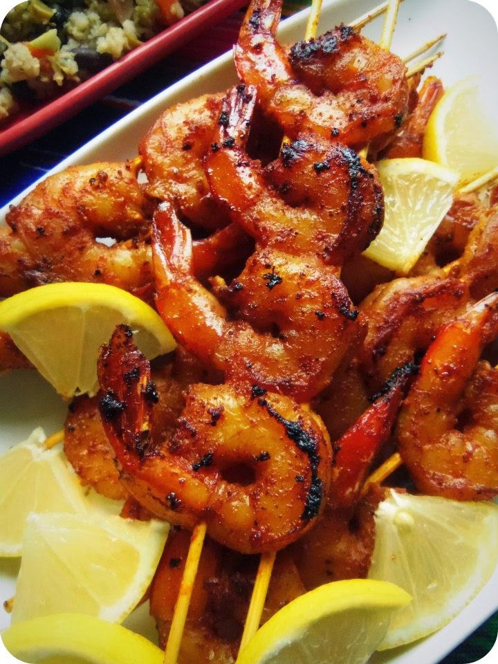 Tito's Spiked "Bloody Mary" Chipotle Shrimp - Cocinando con Alena