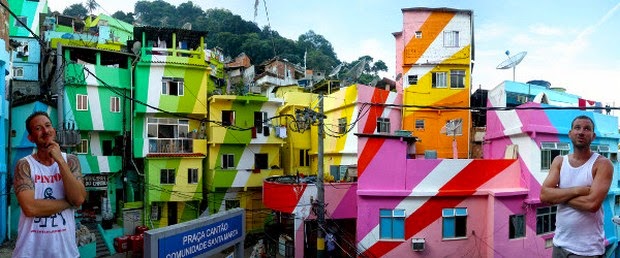 World's 10 most colorful cities - Favela Painting, Rio de Janeiro, Brazil picture