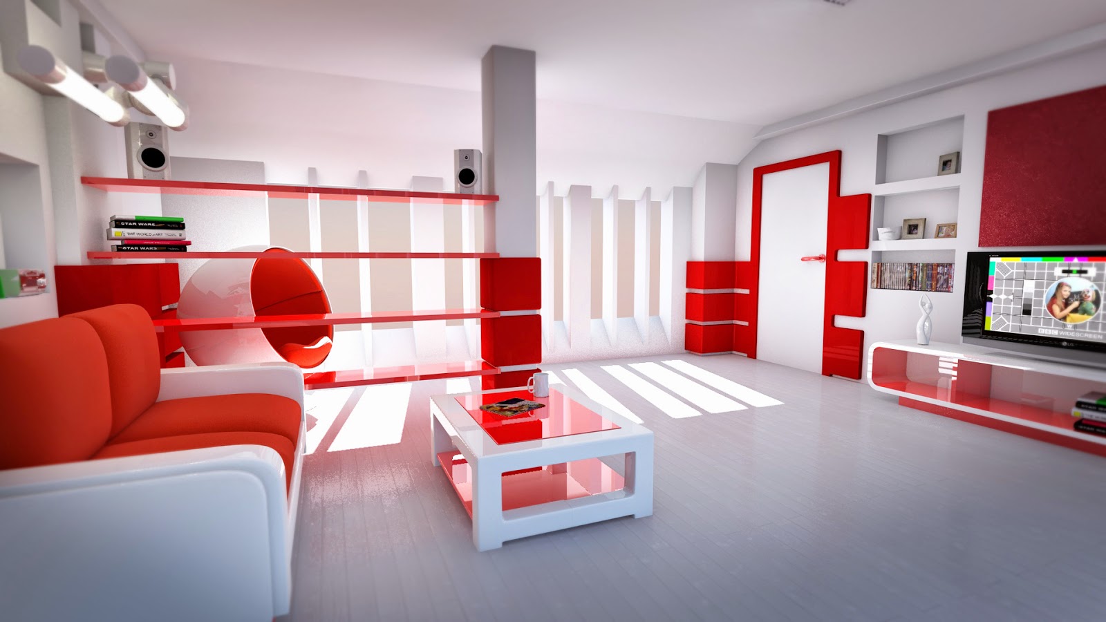 Muebles X Muebles: Decorar la sala en color rojo