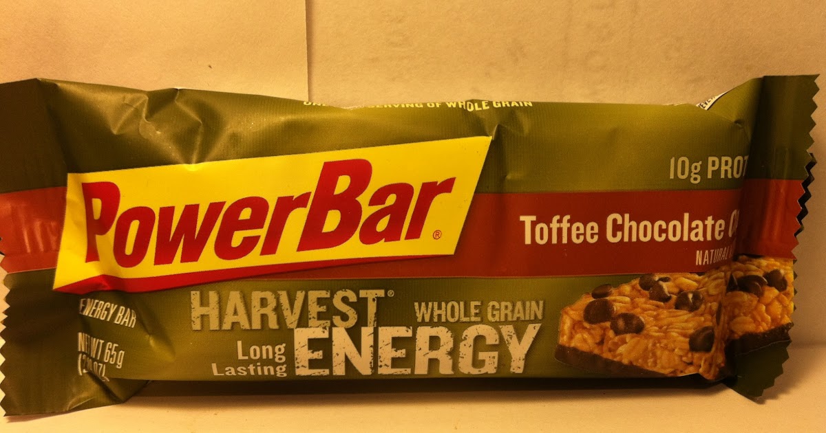 Crazy Food Dude Review PowerBar Harvest Toffee Chocolate Chip Energy Bar