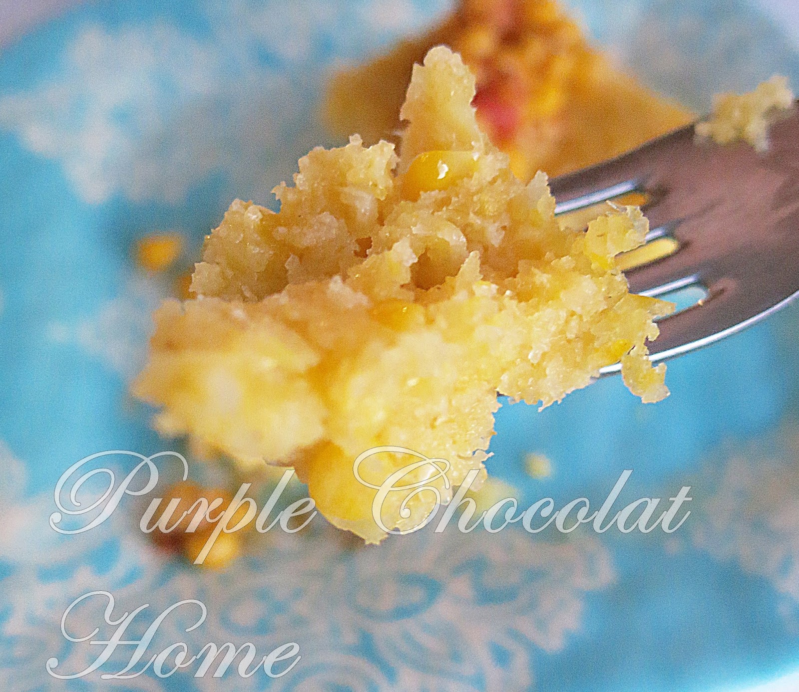 Sweet Corn Cake Purple Chocolat Home