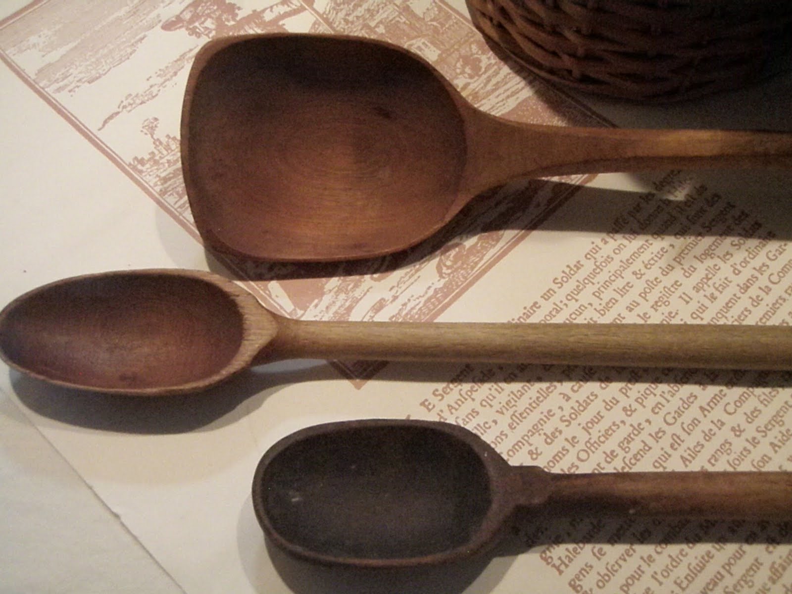 Cabin & Cottage Antique Wooden Spoons and A French Recipe