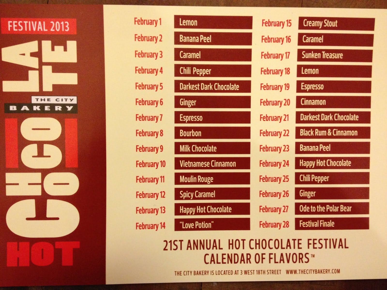 Chocolate NYC Happy Hot Chocolate Month!