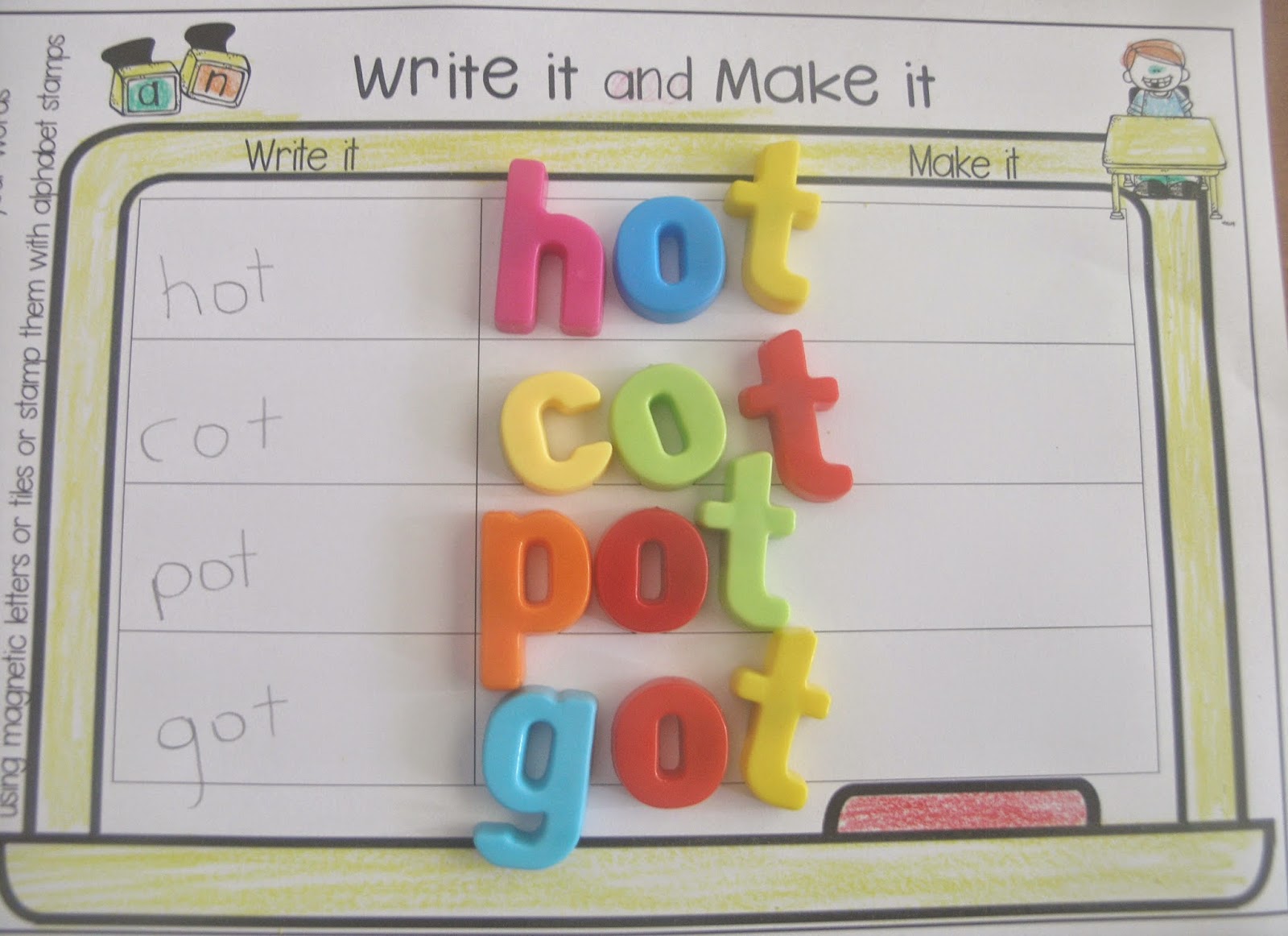Hands on Printables for any Word List Clever Classroom