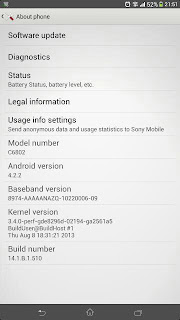 Sony Xperia Z Ultra changes