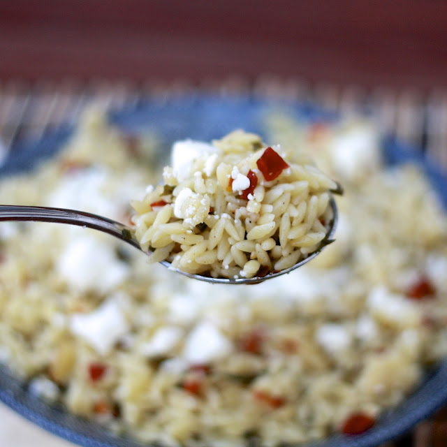 Orzo with Sun-dried Tomato and Basil