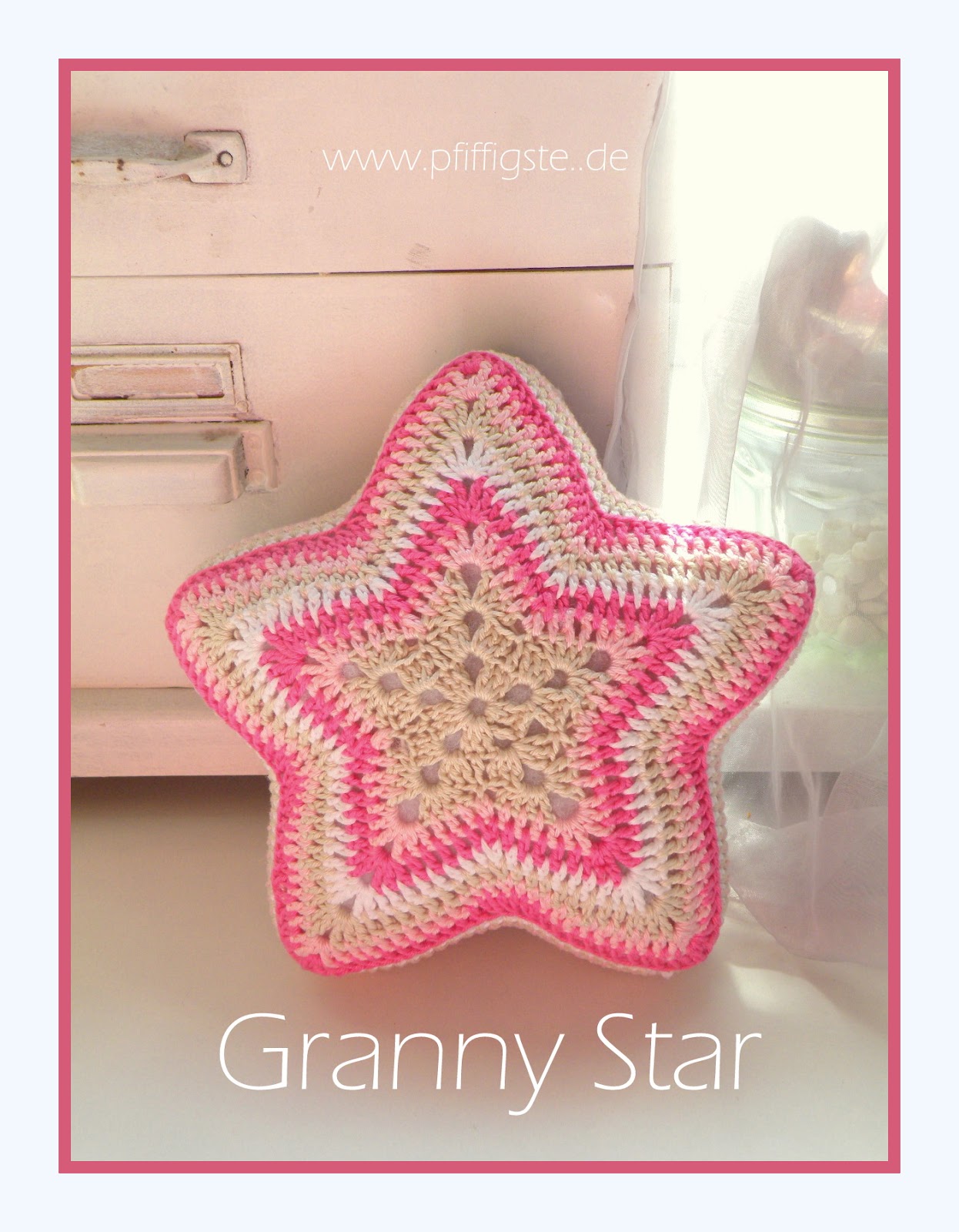 Granny Star Granny Square Gehakelter Weihnachststern Crocheted Grynny Star Hakeln Hakelanleitung Weihnachten Shabby Vinta Hakeln Sternendecke Hakeln Hakelideen