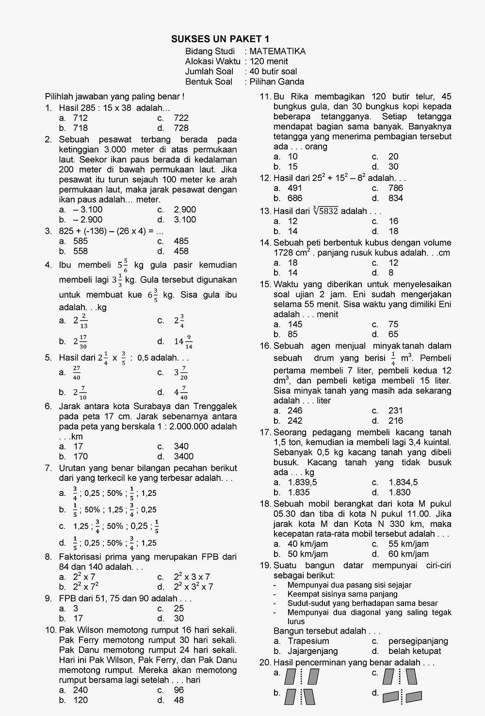 Soal Bahasa Jawa Kelas 3 Semester 2 Dan Kunci Jawaban