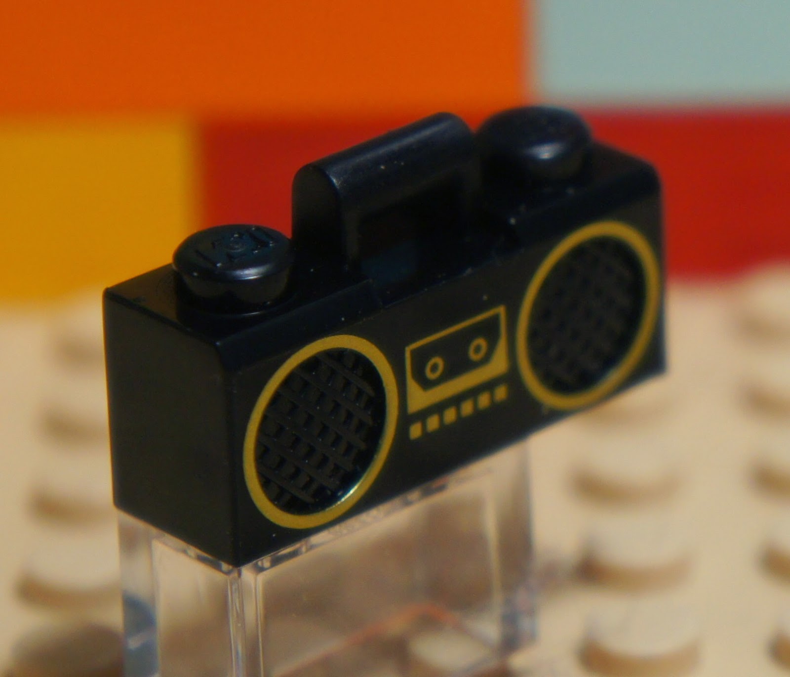 LEGO 93386 Black BOOMBOX Music Ghettoblaster Radio 1 x 3 x 1 no.1